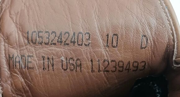 Nocona Full Quill Ostrich Exotic Western Boot Brown/Camel Leather 10D Made USA main image 12